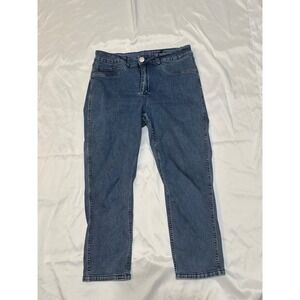 French Dressing Jeans FDJ Suzanne Straight Leg Blue Denim Jeans Womens Size 10